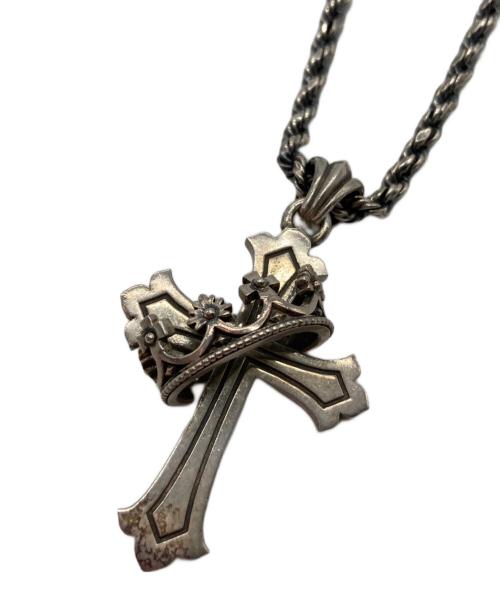 LION HEART（ライオンハート）LION HEART (ライオンハート) ハウリング クロス・クラウンネックレスの古着・服飾アイテム
