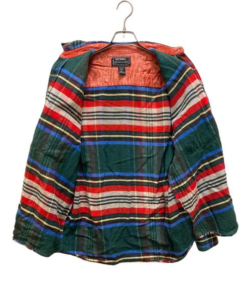 National（ナショナル）National (ナショナル) ヴィンテージチェック柄ルシャツ グリーン サイズ:Lの古着・服飾アイテム