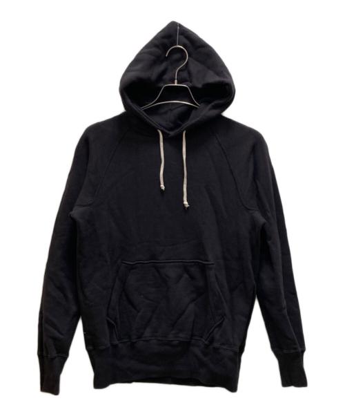 WAREHOUSE（ウエアハウス）WAREHOUSE (ウエアハウス) 2本針プルオーバーパーカー ブラック サイズ:38の古着・服飾アイテム