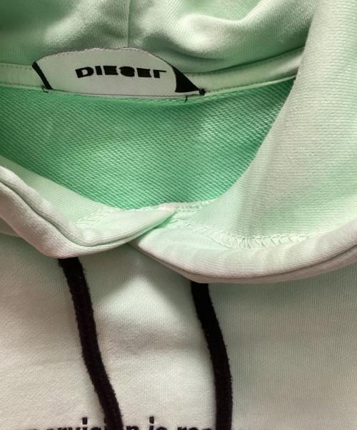 DIESEL（ディーゼル）DIESEL (ディーゼル) S-GIRK-HOOD-FLUO グリーン サイズ:XLの古着・服飾アイテム