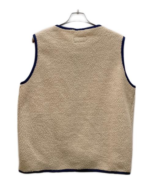 WILD THINGS（ワイルドシングス）WILD THINGS (ワイルドシングス) green label relaxing (グリーンレーベルリラクシング) 別注フリースベスト アイボリー サイズ:Lの古着・服飾アイテム