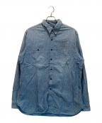 POLO RALPH LAURENポロ・ラルフローレン）の古着「ステンシルプリントシャンブレーシャツ」｜ブルー