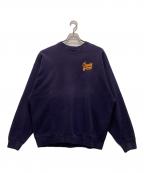 FRUIT OF THE LOOMフルーツオブザルーム）の古着「刺繍デザインスウェット」｜ネイビー