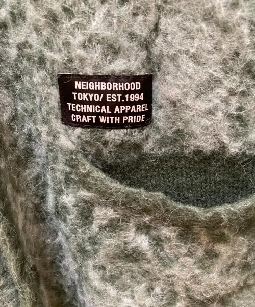 NEIGHBORHOOD（ネイバーフッド）NEIGHBORHOOD (ネイバーフッド) モヘヤカーディガン グリーン サイズ:XLの古着・服飾アイテム