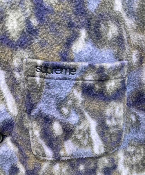 SUPREME（シュプリーム）SUPREME (シュプリーム) ペイズリーフリースシャツ パープル サイズ:Lの古着・服飾アイテム