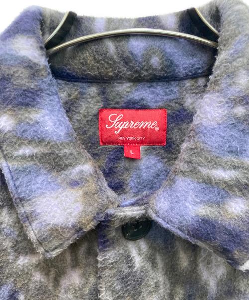 SUPREME（シュプリーム）SUPREME (シュプリーム) ペイズリーフリースシャツ パープル サイズ:Lの古着・服飾アイテム