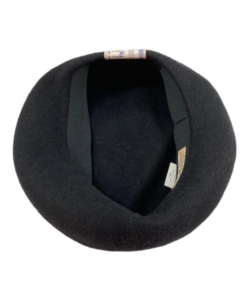 THE H.W.DOG&CO.（エイチダブリュードッグアンドコー）THE H.W.DOG&CO. (エイチダブリュードッグアンドコー) ベレー帽 ブラックの古着・服飾アイテム