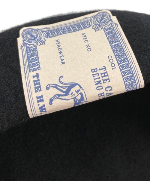 THE H.W.DOG&CO.（エイチダブリュードッグアンドコー）THE H.W.DOG&CO. (エイチダブリュードッグアンドコー) ベレー帽 ブラックの古着・服飾アイテム