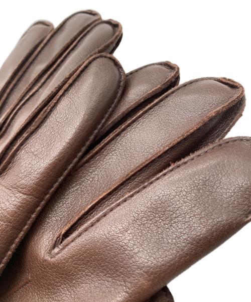 RRL（ダブルアールエル）RRL (ダブルアールエル) ラインドレザーグローブ ブラウンの古着・服飾アイテム