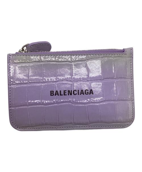 BALENCIAGA（バレンシアガ）BALENCIAGA (バレンシアガ) クロコ型押しフラグメントケース パープルの古着・服飾アイテム