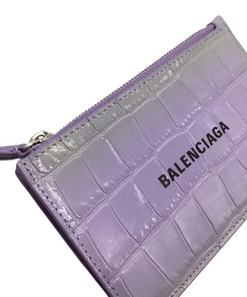BALENCIAGA（バレンシアガ）BALENCIAGA (バレンシアガ) クロコ型押しフラグメントケース パープルの古着・服飾アイテム