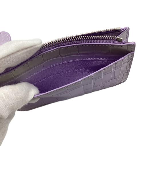 BALENCIAGA（バレンシアガ）BALENCIAGA (バレンシアガ) クロコ型押しフラグメントケース パープルの古着・服飾アイテム