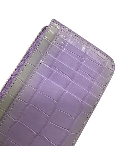 BALENCIAGA（バレンシアガ）BALENCIAGA (バレンシアガ) クロコ型押しフラグメントケース パープルの古着・服飾アイテム