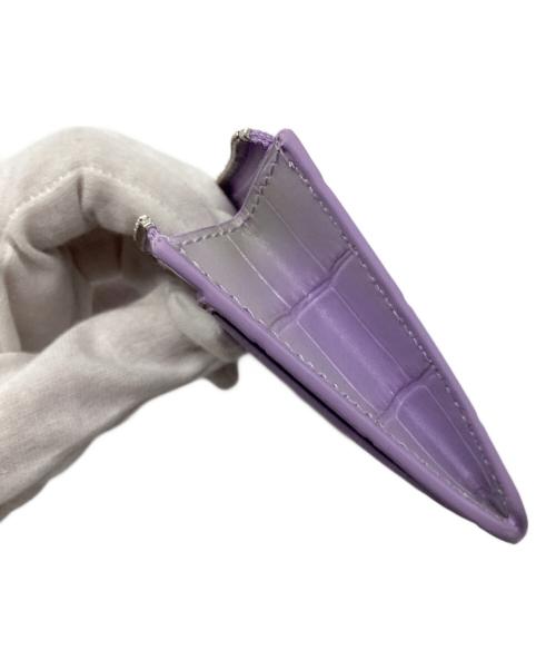 BALENCIAGA（バレンシアガ）BALENCIAGA (バレンシアガ) クロコ型押しフラグメントケース パープルの古着・服飾アイテム