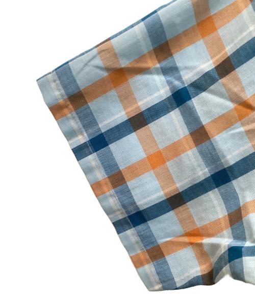 Royal Knight（ロイヤルナイト）Royal Knight (ロイヤルナイト) ヴィンテージオープンカラーチェックシャツ ブルー×ブラウン サイズ:Lの古着・服飾アイテム