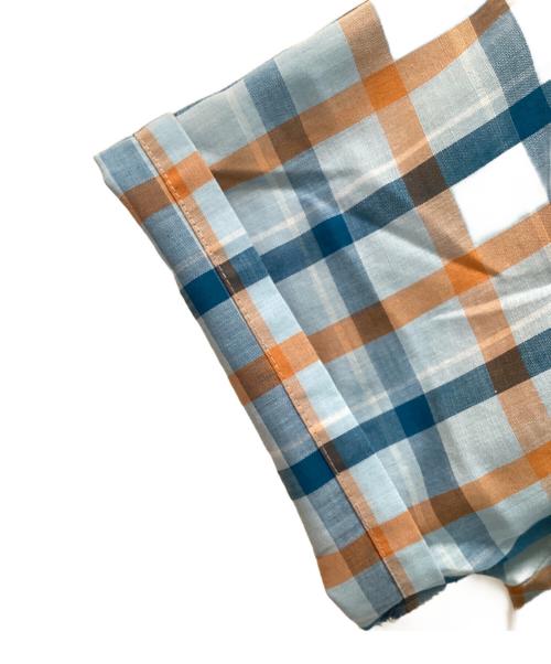 Royal Knight（ロイヤルナイト）Royal Knight (ロイヤルナイト) ヴィンテージオープンカラーチェックシャツ ブルー×ブラウン サイズ:Lの古着・服飾アイテム