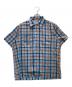 Royal Knight（ロイヤルナイト）の古着「ヴィンテージオープンカラーチェックシャツ」｜ブルー×ブラウン