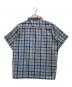 Royal Knight (ロイヤルナイト) ヴィンテージオープンカラーチェックシャツ ブルー×ブラウン サイズ:L：3000円
