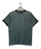 POLO RALPH LAURENポロ・ラルフローレン）の古着「ヴィンテージリンガーTシャツ」｜グリーン