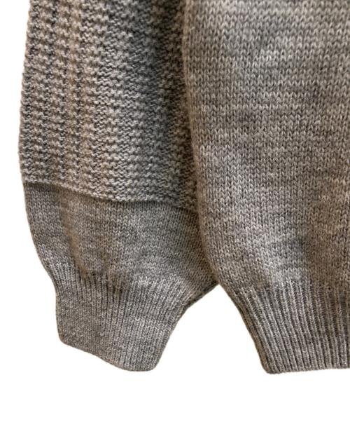 GIVENCHY GENTLEMAN（ジバンシィ ジェントルマン）GIVENCHY GENTLEMAN (ジバンシィ ジェントルマン) ヴィンテージ切替パッチワークニット グレー サイズ:不明の古着・服飾アイテム