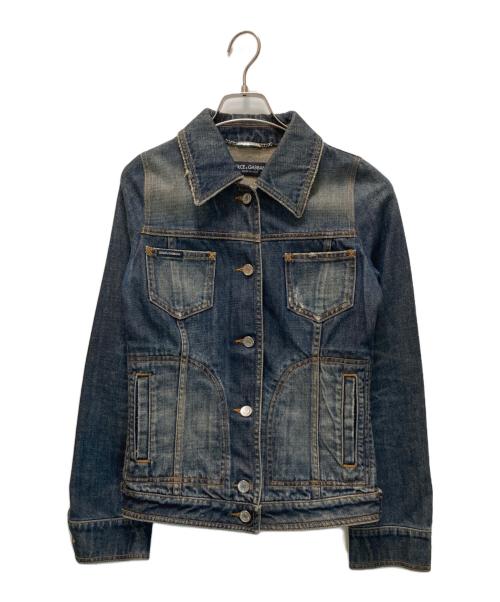 DOLCE & GABBANA（ドルチェ＆ガッバーナ）DOLCE & GABBANA (ドルチェ＆ガッバーナ) デニムジャケット インディゴ サイズ:38の古着・服飾アイテム