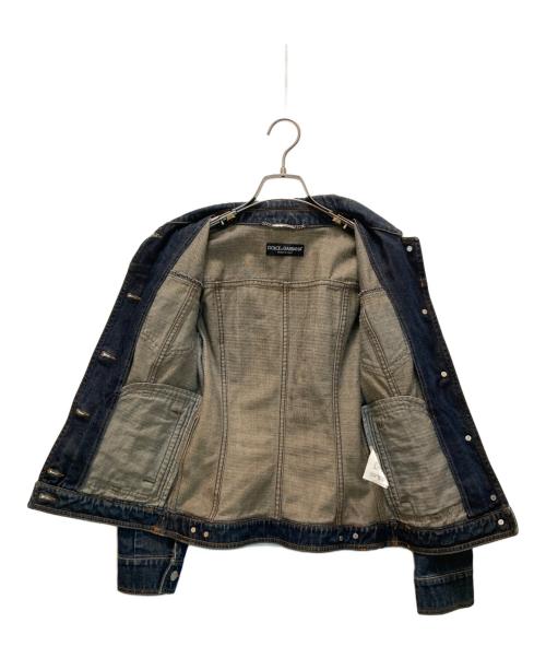 DOLCE & GABBANA（ドルチェ＆ガッバーナ）DOLCE & GABBANA (ドルチェ＆ガッバーナ) デニムジャケット インディゴ サイズ:38の古着・服飾アイテム