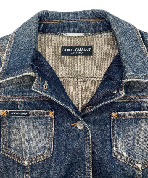 DOLCE & GABBANA（ドルチェ＆ガッバーナ）DOLCE & GABBANA (ドルチェ＆ガッバーナ) デニムジャケット インディゴ サイズ:38の古着・服飾アイテム