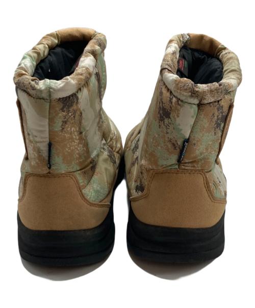 THE NORTH FACE（ザ ノース フェイス）THE NORTH FACE (ザ ノース フェイス) ヌプシ ブーティ ウォータープルーフ ロゴ ショート スペシャルエディション ベージュ×グリーン サイズ:27cmの古着・服飾アイテム