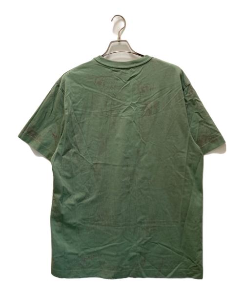 ALEXANDER WANG（アレキサンダー・ワン）ALEXANDER WANG (アレキサンダーワン) エンボスロゴ総柄Tシャツ グリーン サイズ:XLの古着・服飾アイテム