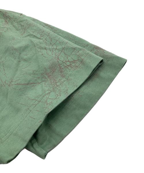 ALEXANDER WANG（アレキサンダー・ワン）ALEXANDER WANG (アレキサンダーワン) エンボスロゴ総柄Tシャツ グリーン サイズ:XLの古着・服飾アイテム