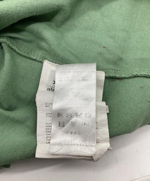 ALEXANDER WANG（アレキサンダー・ワン）ALEXANDER WANG (アレキサンダーワン) エンボスロゴ総柄Tシャツ グリーン サイズ:XLの古着・服飾アイテム