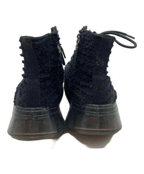 grounds（グラウンズ）grounds (グラウンズ) ハイカットスニーカー ブラック サイズ:28cmの古着・服飾アイテム