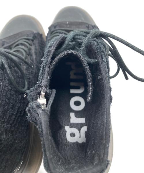 grounds（グラウンズ）grounds (グラウンズ) ハイカットスニーカー ブラック サイズ:28cmの古着・服飾アイテム