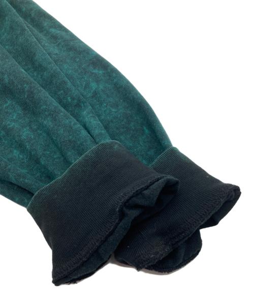 ALEXANDER WANG（アレキサンダー・ワン）ALEXANDER WANG (アレキサンダーワン) ブリーチ加工ロゴ刺繍ロングスリーブカットソー グリーン サイズ:Mの古着・服飾アイテム