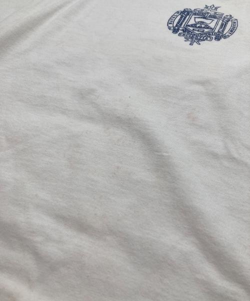 Champion（チャンピオン）Champion (チャンピオン) ヴィンテージリンガーTシャツ ホワイト×ネイビー サイズ:Lの古着・服飾アイテム