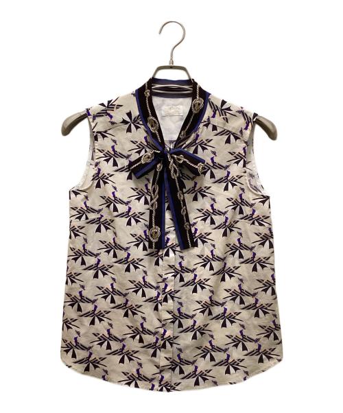 GRACE CONTINENTAL（（グレースコンチネンタル）GRACE CONTINENTAL (（グレースコンチネンタル) マリン柄ブラウス アイボリー サイズ:38の古着・服飾アイテム