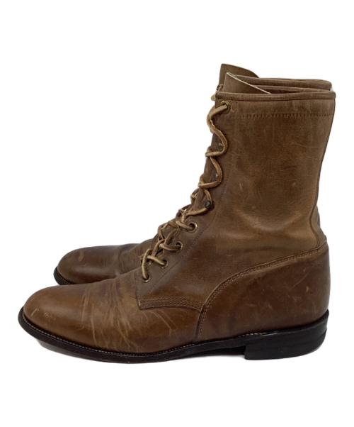 JUSTIN（ジャスティン）JUSTIN (ジャスティン) ヴィンテージレースアップブーツ ブラウン サイズ:9Bの古着・服飾アイテム