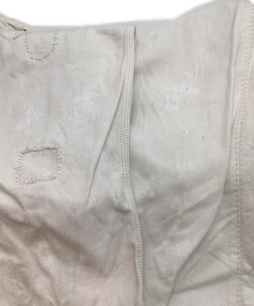 POLO RALPH LAUREN（ポロ・ラルフローレン）POLO RALPH LAUREN (ポロ・ラルフローレン) シンチバック ワークデニムパンツ ホワイト サイズ:34/32の古着・服飾アイテム