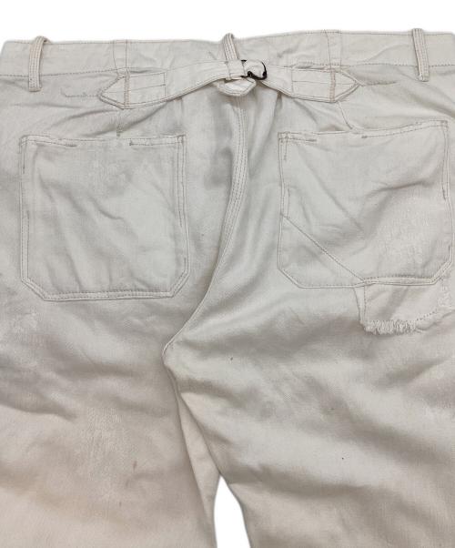 POLO RALPH LAUREN（ポロ・ラルフローレン）POLO RALPH LAUREN (ポロ・ラルフローレン) シンチバック ワークデニムパンツ ホワイト サイズ:34/32の古着・服飾アイテム