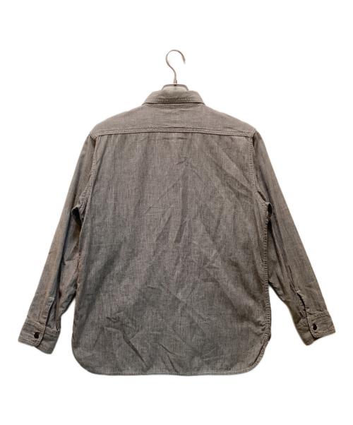 FULLCOUNT（フルカウント）FULLCOUNT (フルカウント) マチ付ブラックシャンブレーシャツ グレー サイズ:36の古着・服飾アイテム