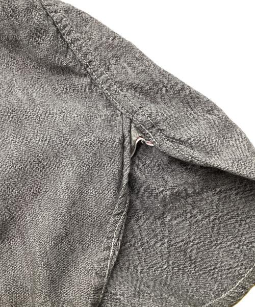 FULLCOUNT（フルカウント）FULLCOUNT (フルカウント) マチ付ブラックシャンブレーシャツ グレー サイズ:36の古着・服飾アイテム