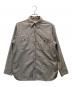 FULLCOUNT（フルカウント）の古着「マチ付ブラックシャンブレーシャツ」｜グレー