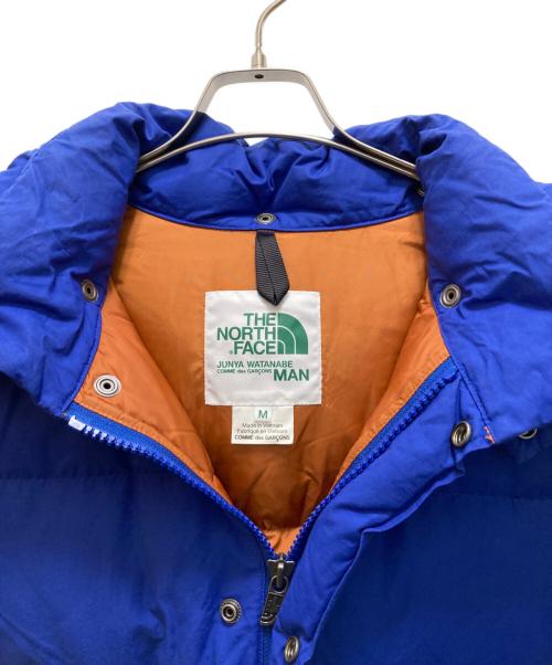 THE NORTH FACE（ザ ノース フェイス）THE NORTH FACE (ザ ノース フェイス) COMME des GARCONS JUNYA WATANABE MAN (コムデギャルソンジュンヤワタナベマン) コラボダウンジャケット ブルー サイズ:Mの古着・服飾アイテム
