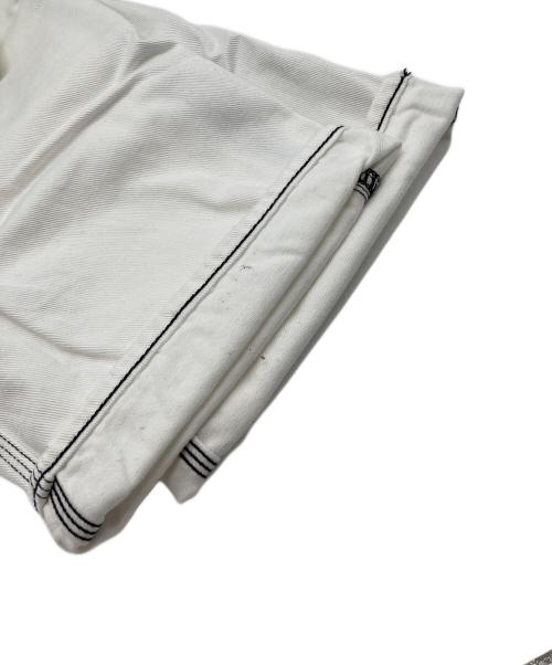 GANRYU（ガンリュウ）GANRYU (ガンリュウ) ステッチサルエルぺインターパンツ ホワイト サイズ:Lの古着・服飾アイテム