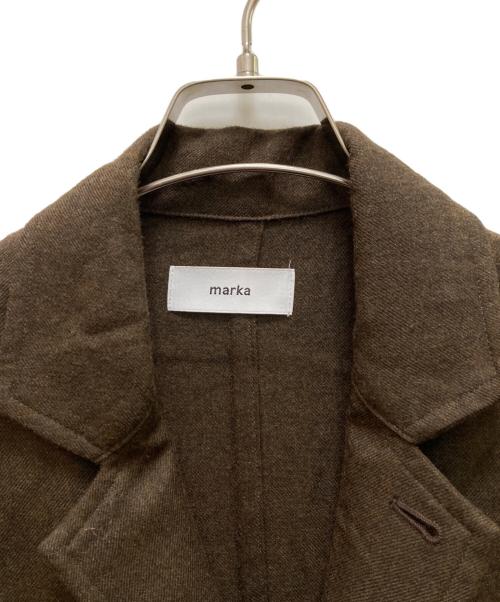 MARKA（マーカ）MARKA (マーカ) シャツコート ウールソフトサージ ブラウン サイズ:１の古着・服飾アイテム