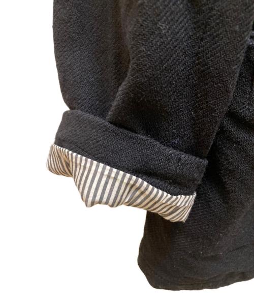 COMME des GARCONS HOMME（コムデギャルソン オム）COMME des GARCONS HOMME (コムデギャルソン オム) ロゴ裏地ウールコート ブラック サイズ:Mの古着・服飾アイテム