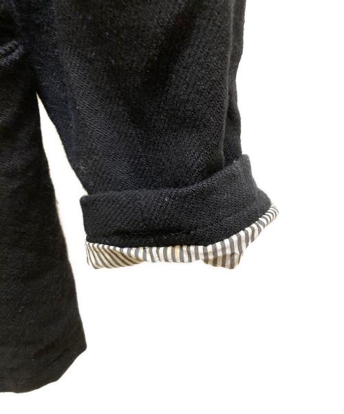 COMME des GARCONS HOMME（コムデギャルソン オム）COMME des GARCONS HOMME (コムデギャルソン オム) ロゴ裏地ウールコート ブラック サイズ:Mの古着・服飾アイテム