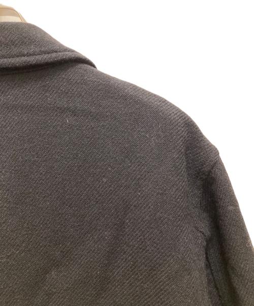 COMME des GARCONS HOMME（コムデギャルソン オム）COMME des GARCONS HOMME (コムデギャルソン オム) ロゴ裏地ウールコート ブラック サイズ:Mの古着・服飾アイテム