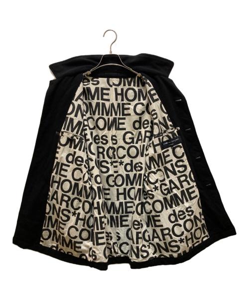 COMME des GARCONS HOMME（コムデギャルソン オム）COMME des GARCONS HOMME (コムデギャルソン オム) ロゴ裏地ウールコート ブラック サイズ:Mの古着・服飾アイテム