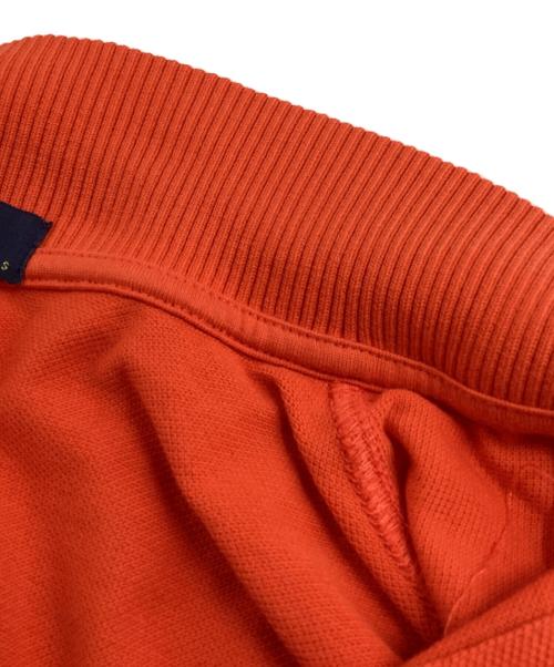 FRED PERRY（フレッドペリー）FRED PERRY (フレッドペリー) ロゴテープバイカラーポロシャツ オレンジ×ブラック サイズ:Sの古着・服飾アイテム